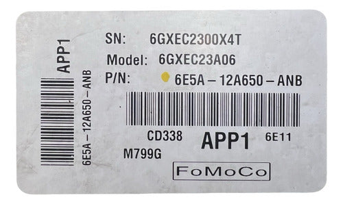 Computadora Ford Fusion 2.3L A/t 06-07 6E5A-12A650-ANB
