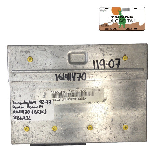 Computadora Pontiac Bonneville 92-93 16141470 (bfjk)