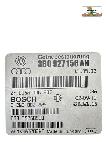 Modulo Tcm Vw Passat 1.8l Turbo A/t 2005 3b0 927 156 Ah