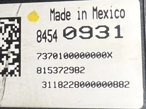 Pantalla Estéreo Chevrolet Tahoe 2017-2020 84540931 Negro