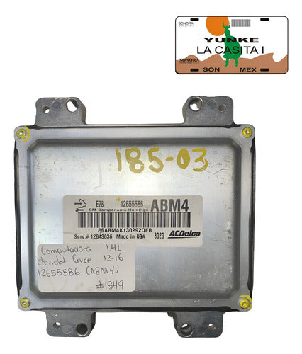 Computadora Chevrolet Cruze 12-16 1.4l 12655586 (abm4)
