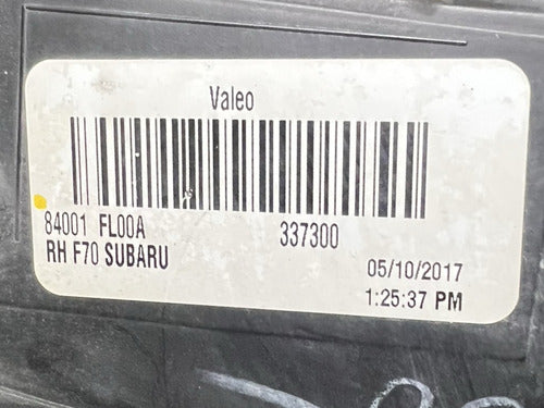 Faro Rh Subaru Impreza 2017-2020 84001 Fl00a Derecho/pasajero