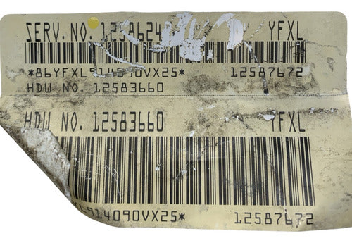 Computadora Chevrolet Silverado 2004 12586242 (yfxl)