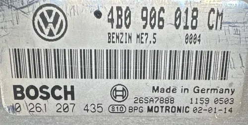 Computadora Vw Passat 1.8l A/t 2002 Turbo 4b0 906 018 Cm P3