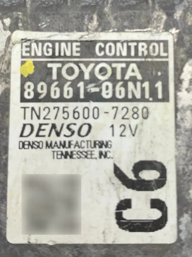 Computadora Toyota Camry 2.5l 16-17 89661-06n11 (c6)