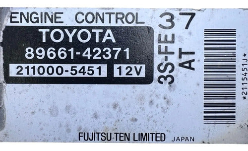 Computadora Toyota Rav4 2.0l 1998 89661-42371
