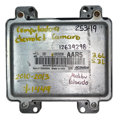 Computadora Chevrolet Malibu 2010-2013 12639298 Aar5