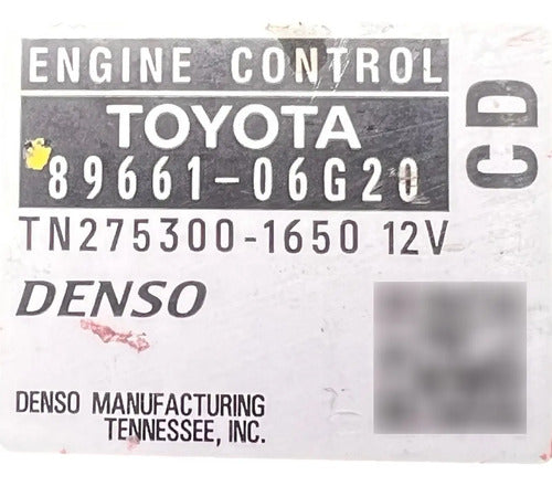 Pcm Computadora Toyota Camry 2.4l 08-09 89661-06g20