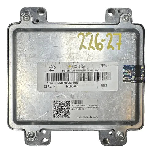 Pcm Computadora Cadillac Srx 4.6l 2007 12611133 Ypcn P1
