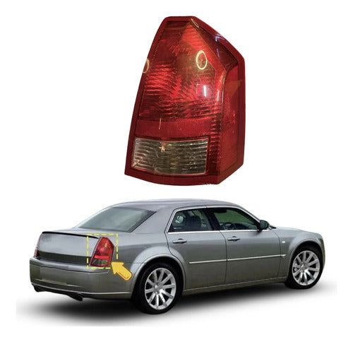 Calavera Rh Chrysler 300 2005-2007 58622-e Derecho/pasajero Rojo
