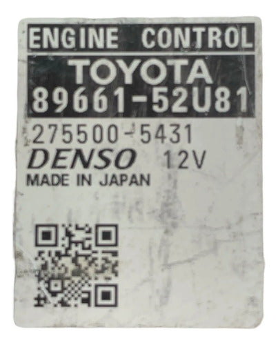 Computadora Toyota Prius C 13 1.5l Aut 89661-52u81