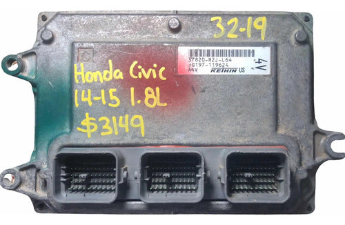 Pcm Computadora Honda Civic 1.8l 14-15 37820-r2j-l64 (4v) P2