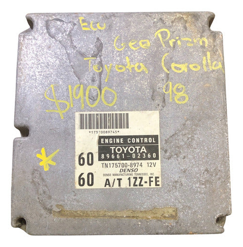 Computadora Toyota Corolla 1998 89661-02360