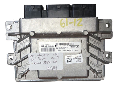 Computadora Ford Fiesta 1.6l 16-19 Ka6a-12a650-ad