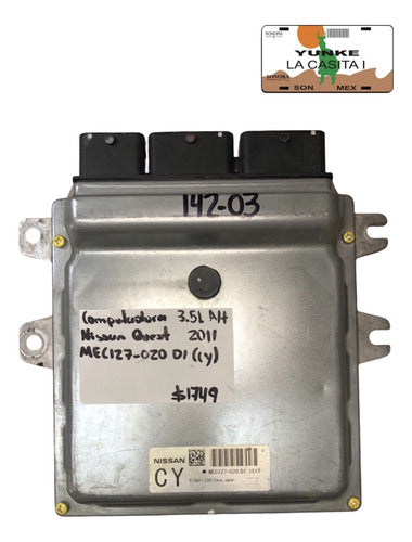 Computadora Nissan Quest 3.5l A/t 2011 Mec127-020 D1 (cy)