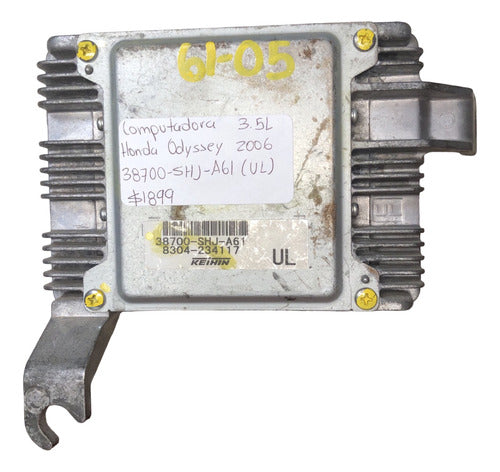 Computadora Honda Odyssey 3.5l 2006 38700-shj-a61 (ul)