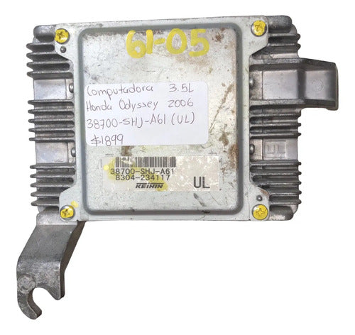 Pcm Computadora Honda Odyssey 3.5l 2006 38700-shj-a61 (ul)