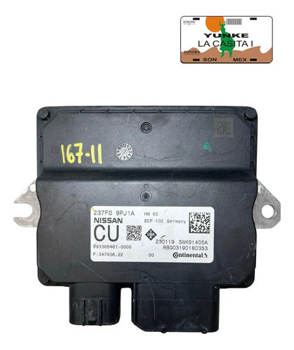 Pcm Computadora Nissan Pathfinder 3.5l 18-19 237f0 9pj1a