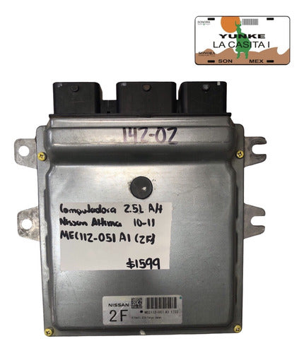 Computadora Nissan Altima 2.5l A/t 10-11 Mec112-051 A1 (2f)