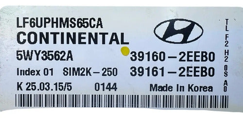 Pcm Computadora Hyundai Sonata 2.0l 2016-2017 39160-2eeb0