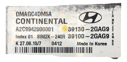 Pcm Computadora Hyundai Santa Fe 2.4l 13-16 39130-2gag9