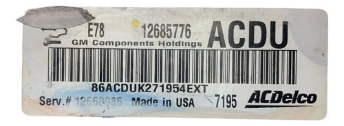 Pcm Computadora Chevrolet Sonic 1.4l 2018 12685776 Acdu P1