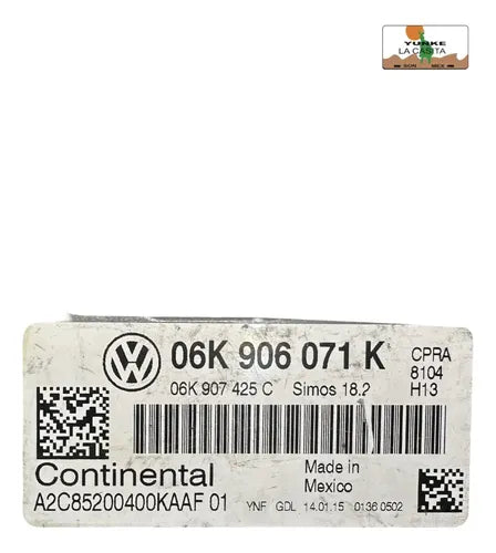 Pcm Computadora Jetta 2015 1.8l Aut 06k 906 071 K P1
