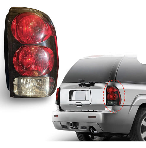 Calavera Rh Chevrolet Trailblazer 2002-2009 15131579 Derecho/pasajero Rojo