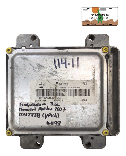 Computadora Chevrolet Malibu 3.5l 2007 12612738 (ypka)