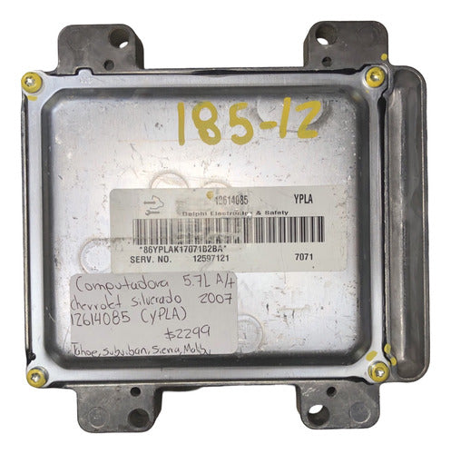 Computadora Chevrolet Silverado 5.7l A/t 2007 12614085 Ypla