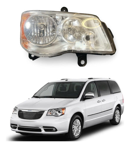 Faro Rh Chrysler Town & Country 2008-2016 Derecho/pasajero