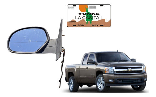 Espejo Retrovisor Lh Chevrolet Silverado 2007-2008