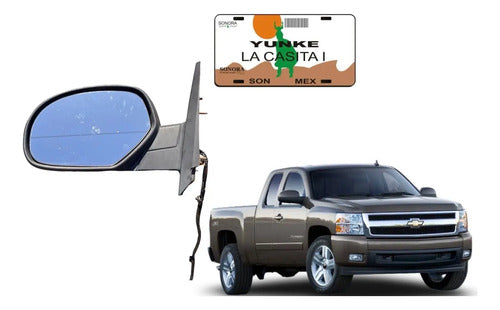 Espejo Retrovisor Lh Chevrolet Silverado 2007-2008