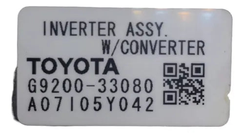 Convertidor Corriente Altima Híbrido 2.5l 07-11 G9200-33080