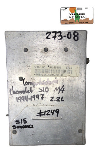 Computadora Chevrolet S10 2.2l M/t 94-97 16199982 (bmlb)