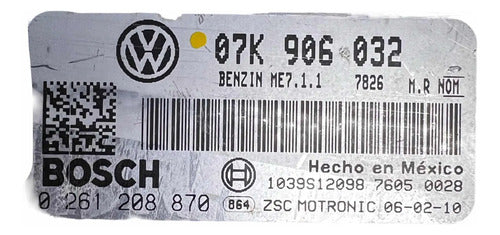 Pcm Computadora Vw Jetta 2.5l 2007 07k 906 032