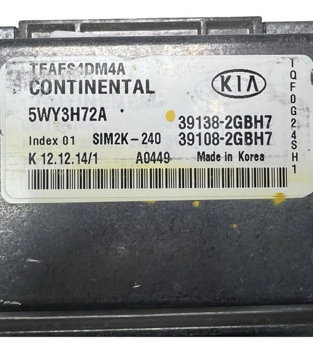 Pcm Computadora Kia Optima 2.4l 14-15 39138-2gbh7 P2