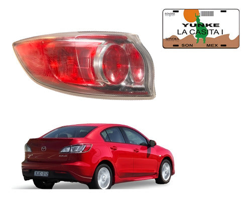 Calavera Lh Mazda 3 10-13 Bbn7 51 160 Izquierdo/conductor Rojo