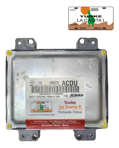 Computadora Chevrolet Trax 1.4l 2018 12685776 (acdu)
