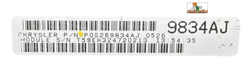 Computadora Pcm Dodge Avenger 2.0l 1998 P05269834aj